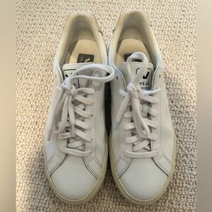 Veja White Leather Sneakers Classic Design
